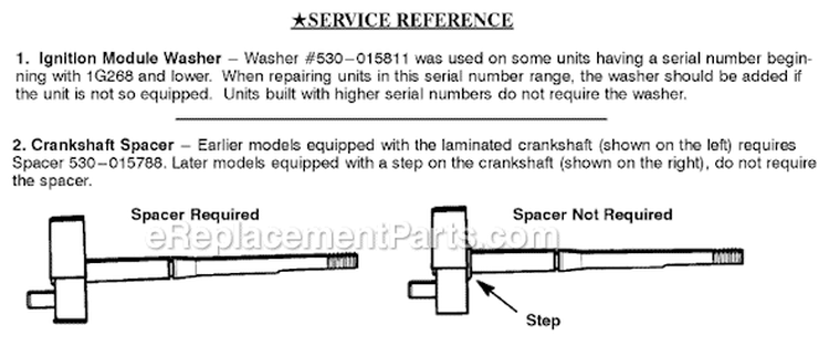 Page E Diagram and Parts List for XT50T  Weed Eater Trimmer